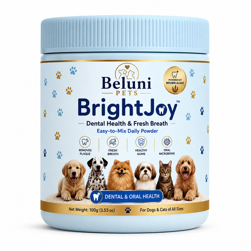 BrightJoy™ Dental Health & Fresh Breath Powder for Dogs & Cats | Beluni Pets